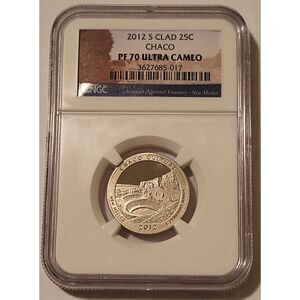 2012 S Clad Chaco Canyon NP Quarter Proof PF70 UC NGC